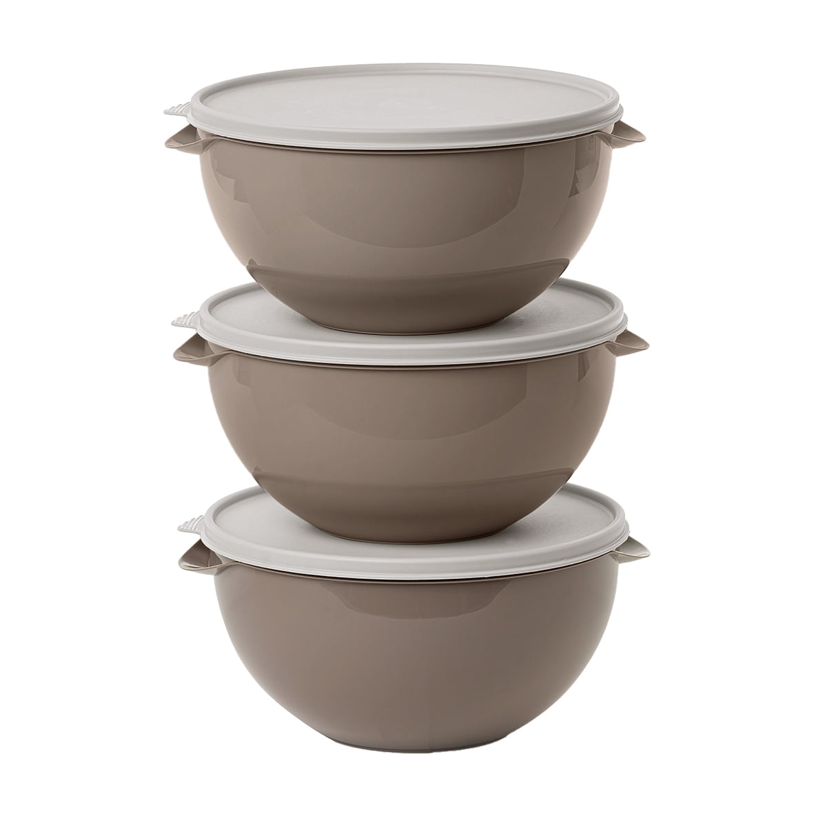 Shallow Mixing/Storage Bowls with Lids (Set of 4)