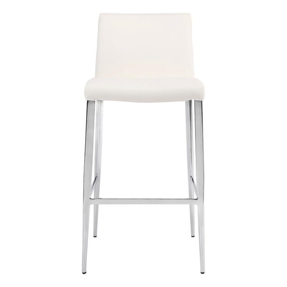 Plata Import Ashley White Faux Leather 26" Counter Stool (Set of 2)