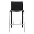 thumbnail image 1 of Plata Import Elizabeth Euro Style Black Faux Leather 26" Counter Stool, 1 of 4
