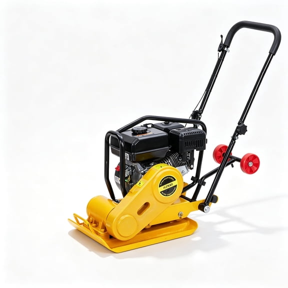 Plate Compactor 7HP with 212cc 5600 VPM Gas Engine, 22.1"x15.9" Plate 4,200 lbs Vibratory Compaction Tamper for Pavers, Walkways & Asphalts