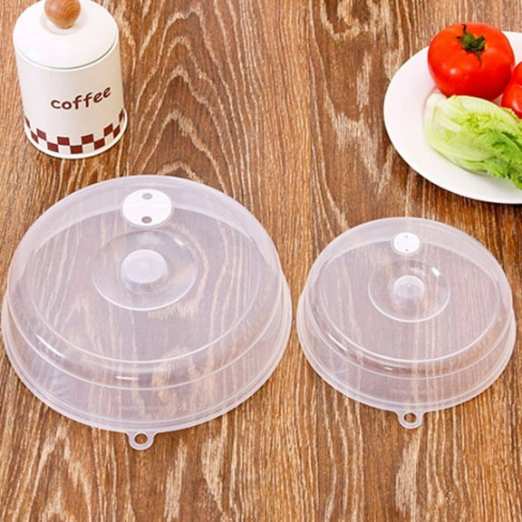 Plate Cover Anti-Splatter Lid for Microwave with Steam Vent Bowl Food Protection Dome Plastic