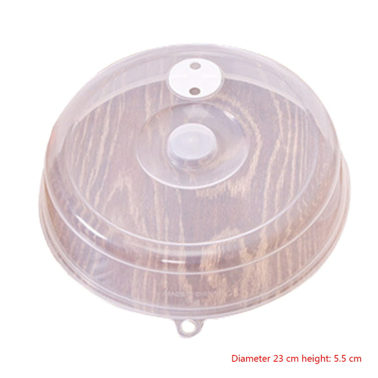 Plate Cover Anti-Splatter Lid for Microwave with Steam Vent Bowl