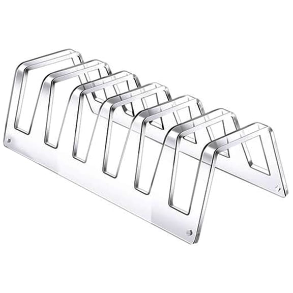 Plate Display Stand 6 Tiered Clear Acrylic Platters Holder for Showcasing Dinnerware, Decorative Plate Enduring