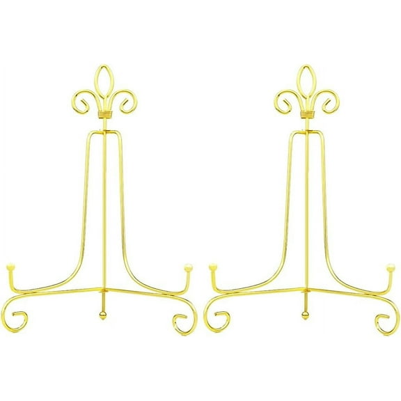 Plate Holder Display Stand, Stylish Elegant Gold Iron Easel For Decorative Plates, Photo Frames, Art Pieces, With Adjustable Foldable Design, Versatile Easel, Long-Lasting Sturdy