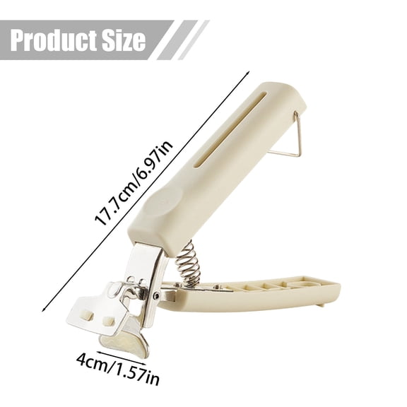 Plate Lifter Basdi Heat Insulation Anti-Scalding Clip Set (2-Pack) - Extended Handle Dish & Pan Clips - Oven Safe Plate Lifter for Safe Handling - Kitchen Hot Plate Tool, Oven Safe Tongs, Beige