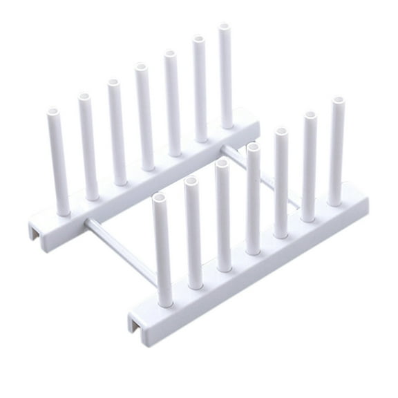Plate Organizer for Cabinet 1Pack, Plastic Plate Rack Stand Keep Dry for Dish, Bowl, Bakeware, Serving Tray and More, Plate Holder for Cabinet Rack, Dish Organizer Rack for Cabinet(White,6.7x4.7")