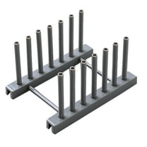 Plate Organizer Plastic Dish Rack, Plates Holder and Dish Stand for Kitchen Storage, Utensils, Bowls, Cups, Pots, Cutting Boards, Cabinet Organizer