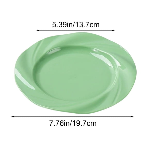 Plate Plate Dinner Plate, Breakfast Plates Shatterproof, Ceramic Plastic Plates with Gripper Bottom, Round Serving Dish, Casual Dining Plate Dinner Plate