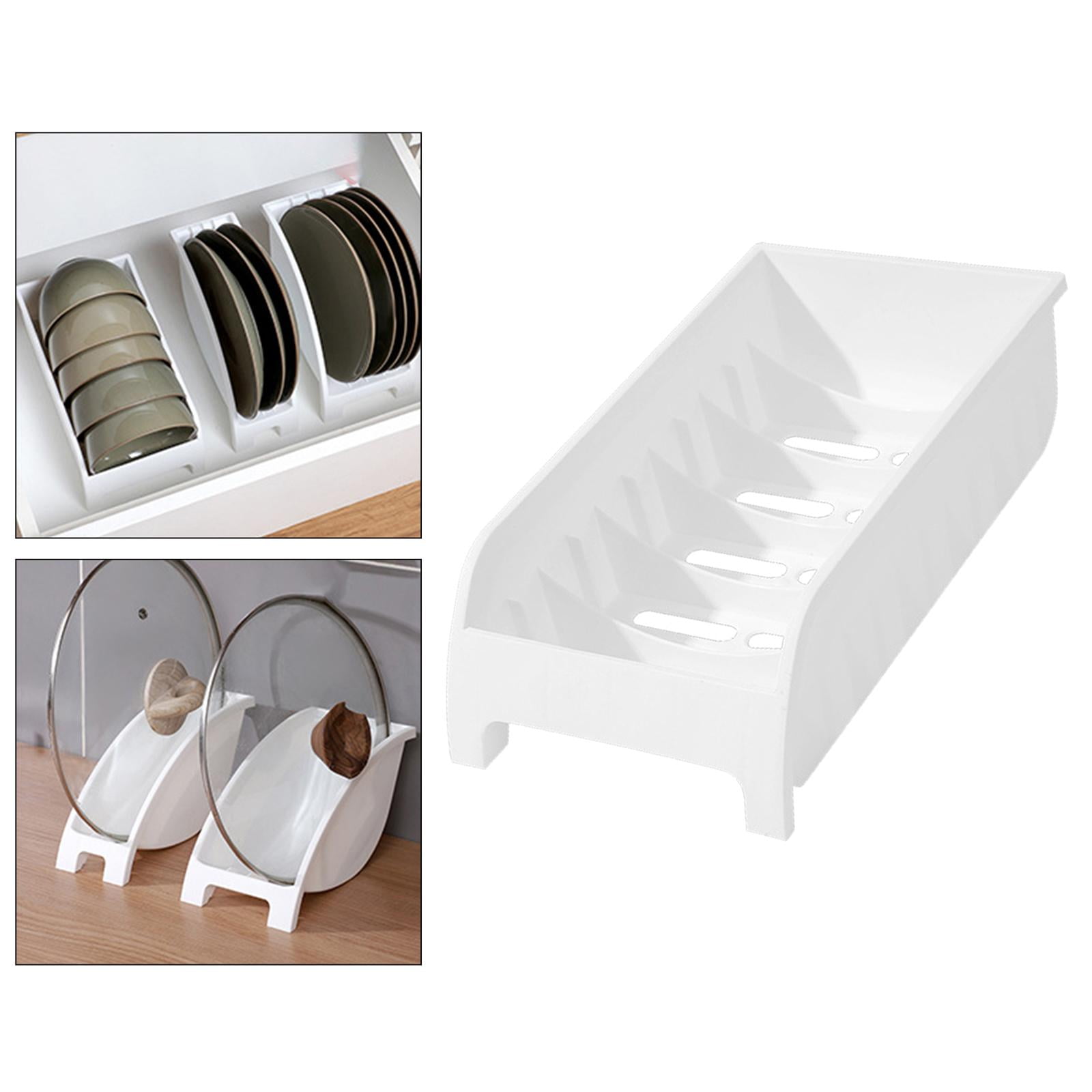 Plate Rack Cradle Storage Dinner Plate Holder for Cupboard Home Drawers