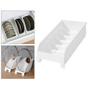 Plate Rack Cradle Storage Dinner Plate Holder for Cupboard Home Drawers Style C