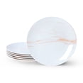 thumbnail image 1 of Porcelain Dinner Plates, 10.5 Inch Plates Set of 6, Orange, 1 of 8