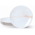 thumbnail image 1 of Porcelain Dinner Plates, 10.5 Inch Plates Set of 6, Orange, 1 of 7