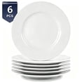thumbnail image 1 of NONTA Salad Plate Set 6Pcs White, Microwave and Dishwasher Safe for Everyday Use, 8 inches, 1 of 12