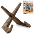 thumbnail image 1 of Bowl Stands for Display, 6.5 Inch Plate Holder, Wooden Easel Frame Holder, Display Stand for Large Deep Platters and Dishes, 1 of 6
