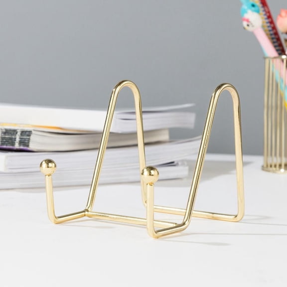 Plate Stands for Display Picture Stand-Metal Table Top Display, Metal Frame Holders Decorative Plate for Book , Picture, Photo and Platter, Tabletop Art