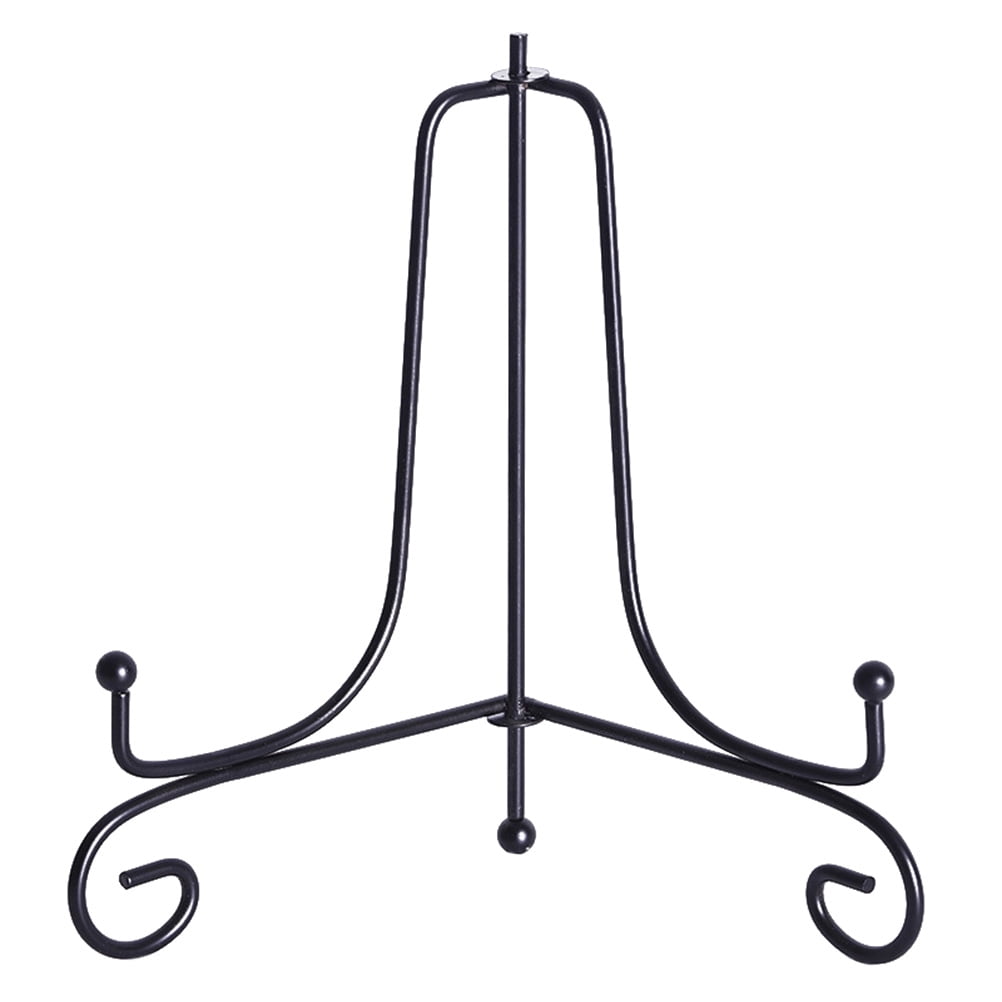 Plate Stands for Display 2 Pcs Stone Painting Photo Album Iron Easel