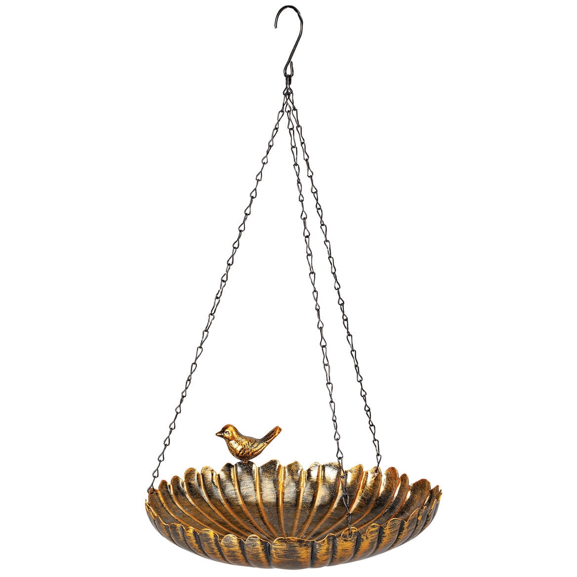 Plate Style Bird Feeder, Crafted with 100% Durable Iron, Outdoor Décor - Measures 10 7/8" Long x 10" wide x 19 5/8" High, by Fox RiverTM Creations