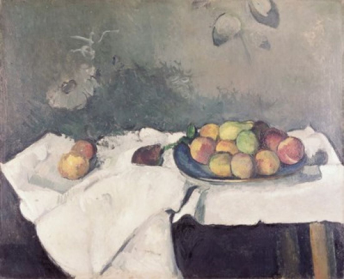 Plate of Peaches Paul Cezanne (1839-1906 French) Oil on canvas Guggenheim Museum New York USA Canvas Art - Paul Cezanne (18 x 24)
