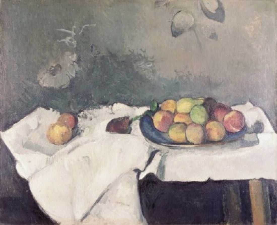 Plate of Peaches Paul Cezanne (1839-1906 French) Oil on canvas Guggenheim Museum New York USA Canvas Art - Paul Cezanne (24 x 36)