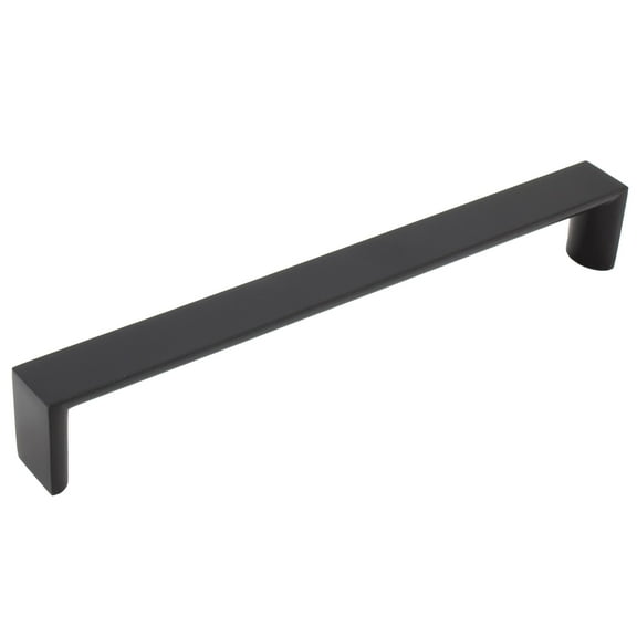 Plateau Cabinet Pull, 192 Millimeters, Matte Black by Stone Harbor Hardware