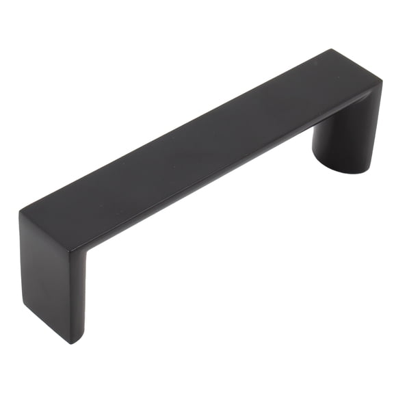 Plateau Cabinet Pull, 96 Millimeters, Matte Black by Stone Harbor Hardware