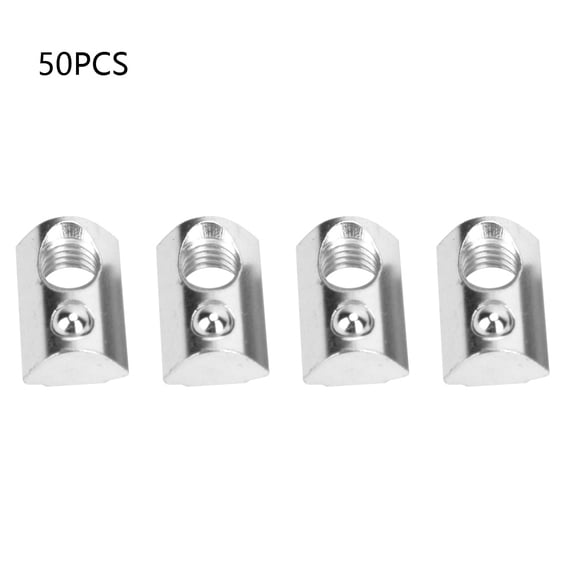 European Standard T,Slot Nuts, 50pk Carbon Steel, Ideal for Aluminum Profile Systems