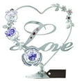 thumbnail image 1 of Valentine’s Day Gift for Wife – Matashi Chrome Plated Silver “Love” Tabletop Sculpture with Crystals, for Women, Grandma, Mother’s Day Gift, 1 of 8