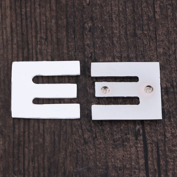 Plated Silver Car Styling Auto Metallic Sticker 3D Alphabet Emblem with Residue Free Removal