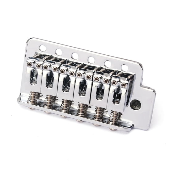 Plated Silver Guitar Bridge Accessories for 6 String Electric Guitar Single Tremolo System