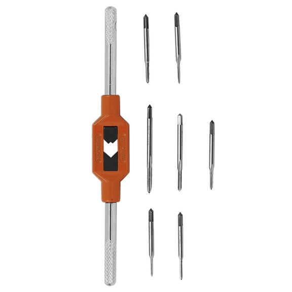 Plated Silver Hand Tap Wrench Adjustable Tap Ratchet Tool for Fastening with Durable Steel Handle