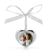 Plated Silver Heart Ornament