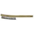 thumbnail image 1 of Plater's Brush, 4 X 18 Rows, Stainless Steel Wire Bristle, Wood Handle, 1 of 1