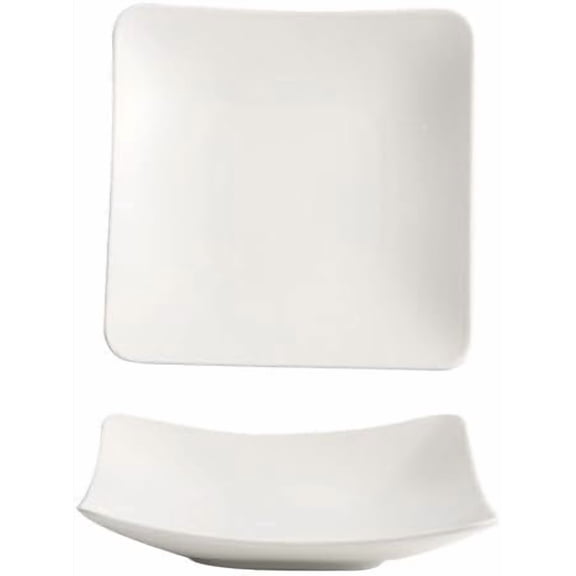 Plates Ceramic Square Plate, Pasta Plate, Household Chinese Tableware, Cold Dish Plate, Simple Stir-fry Plate, Snack Plate Dishes(Small)
