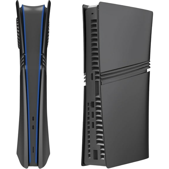 Plates Cover Shell for PS5 PRO Digital Edition Console Case Replacement of Broken Shell Substitutes Plates Cover (Black)