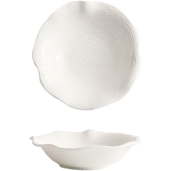 Plates Deep Ceramic Salad Plates and Pasta Plates for Home Use, Hotel Tableware Dishes