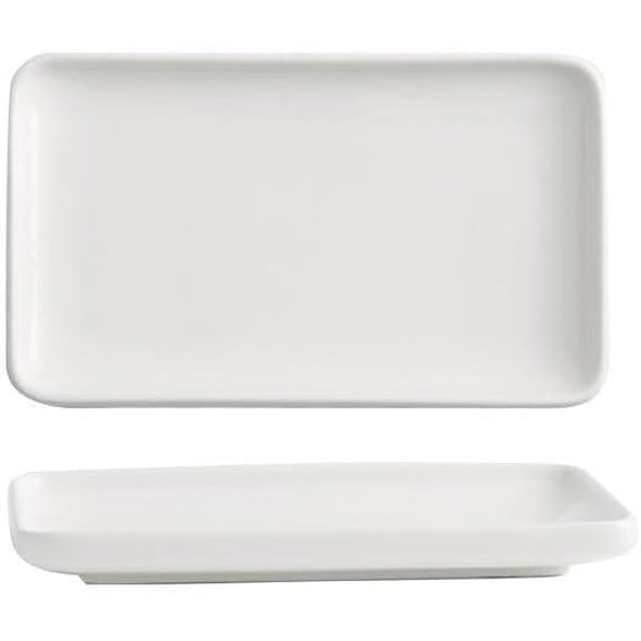 Plates Household Ceramic Steak Plate, Western Dinner Plate, Creative Ceramic Rectangular Plate Dishes(Medium)