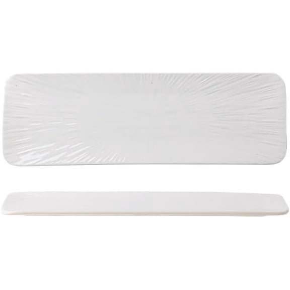 Plates Nordic-style Home Plates, Sushi Plates, Creatively Designed Rectangular Ceramic Snack Plates, Commercial Cold Dish Plates Dishes(Small)