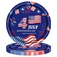 thumbnail image 1 of Plates for Party, 4Th of July Paper Plates, 9 In, American Flag, Fireworks Accent, Disposable Dinnerware, Picnic Supplies, 4Th of July Celebration, Bbq Cookoff, 10 Pc, 1 of 5