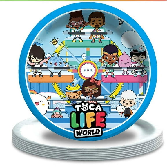 Birthday Decorations Plates Party Supplies Tableware Disposable Dinnerware