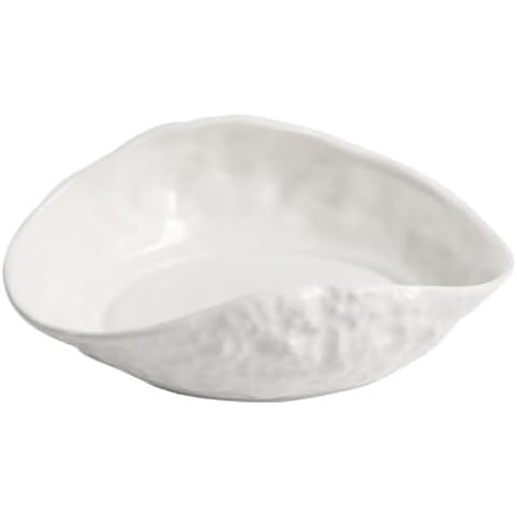 Plates Rock-patterned Plates, Creative Ceramic Soup Plates For Home Use, and Deep Plates for Hotel Use Dishes(Large)