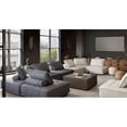 thumbnail image 1 of Platform 5-Piece Square Modular Lounger by Diamond Sofa in Light Sand Fabric with Bolstered, Non-Skid Backrest, 1 of 8