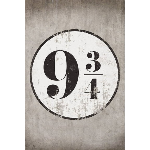 Platform 9 3/4 Hogwarts Express Poster Print