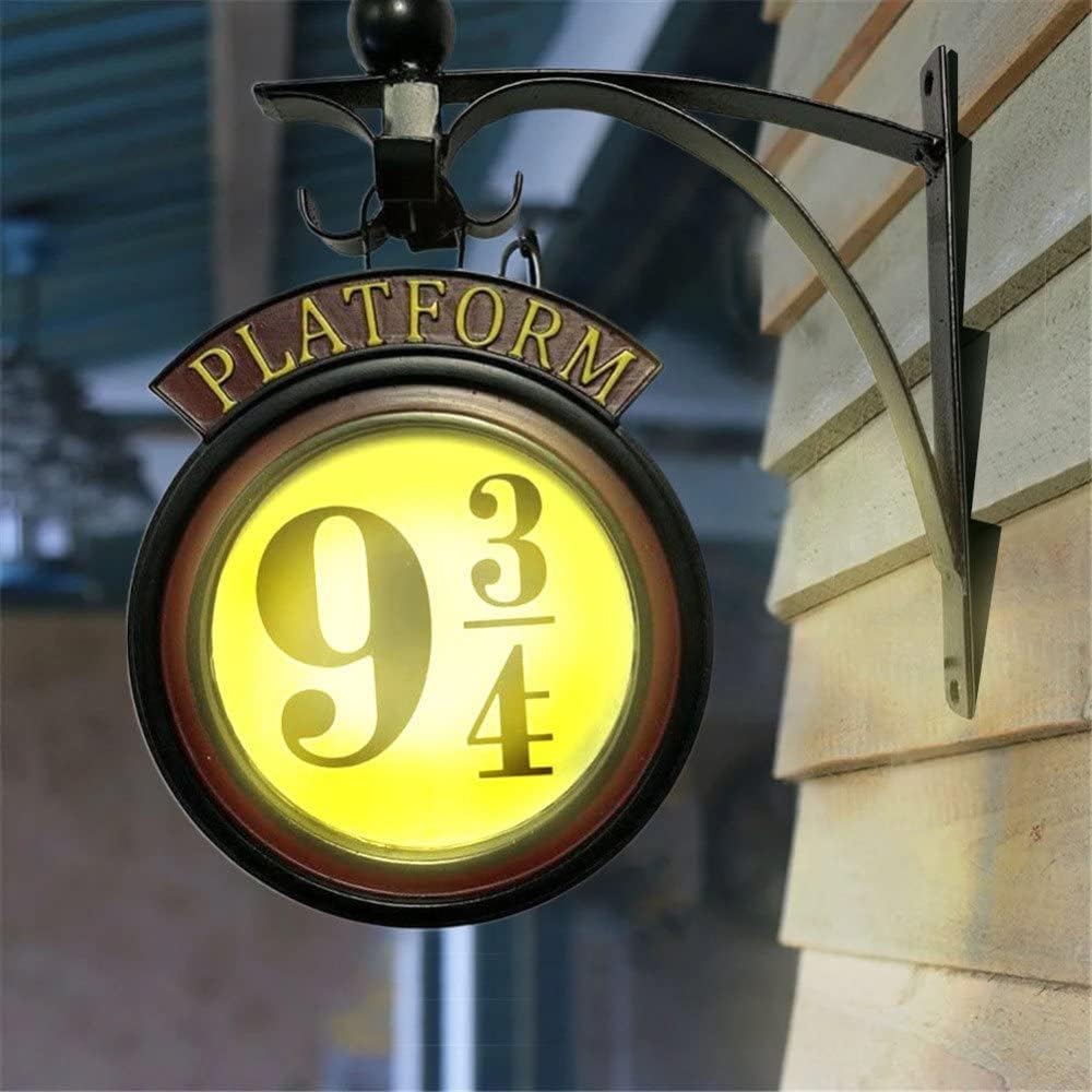 Platform 9 3/4 Sign Decorative Light, Hanging Room Decor Wall Lamp 9 ¾ ...