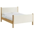thumbnail image 1 of Platform Bed Frame, Full, Off-White, Fabric, Hotel Bedroom, Modern Contemporary, HB38187, 1 of 9