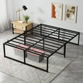 thumbnail image 1 of Platform Bed Frame Full Size, Metal Bed Frame 13 Inch with 3 in 1 Steel Support, Heavy Duty Metal Platform Bed Frame No Box Spring Needed Mattress Foundation Easy to Assemble, Black, 1 of 7