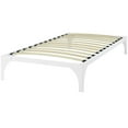thumbnail image 1 of Platform Bed Frame, Twin Size, White, Metal, Bedroom, Modern Contemporary HB35084, 1 of 5
