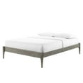 thumbnail image 1 of Platform Bed Frame, Twin Size, Wood, Grey Gray, Modern Contemporary Urban Design, Bedroom Master Guest Suite, 1 of 7