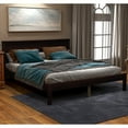 Platform Bed Frame with Headboard for Full Mattress, Wood Slat Support