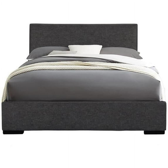 Platform Bed, Gray - King Size