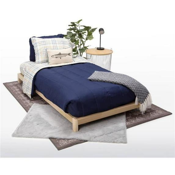 Platform Bed, Natural - Twin Size